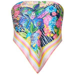 NWT Floral Multicolor Bydee Monte Scarf in Soleil